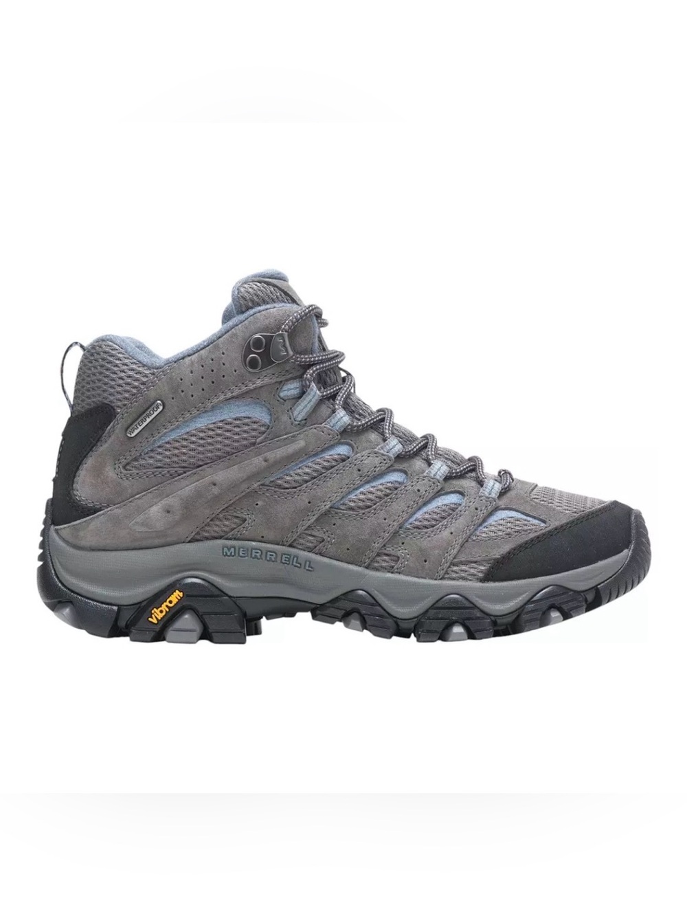 Merrell Women's Moab 3 Mid Waterproof Hiking Boots Size 5 Granite Gray